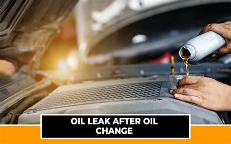 Oil leak after oil change. Things To Know About Oil leak after oil change. 